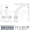 Bristan Montreal Easyfit Sink Mixer Kitchen Tap Dimensions